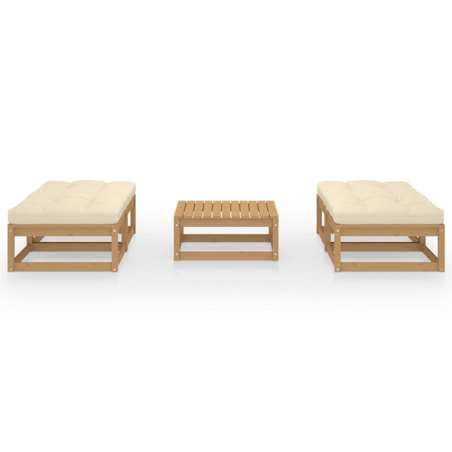 vidaXL 5-tlg Garten-Lounge-Set mit Kissen Kiefer Massivholz Modell 43 vidaXL 5-tlg Garten-Lounge-Set mit Kissen Kiefer Massivholz Modell 43 von VIDAXL