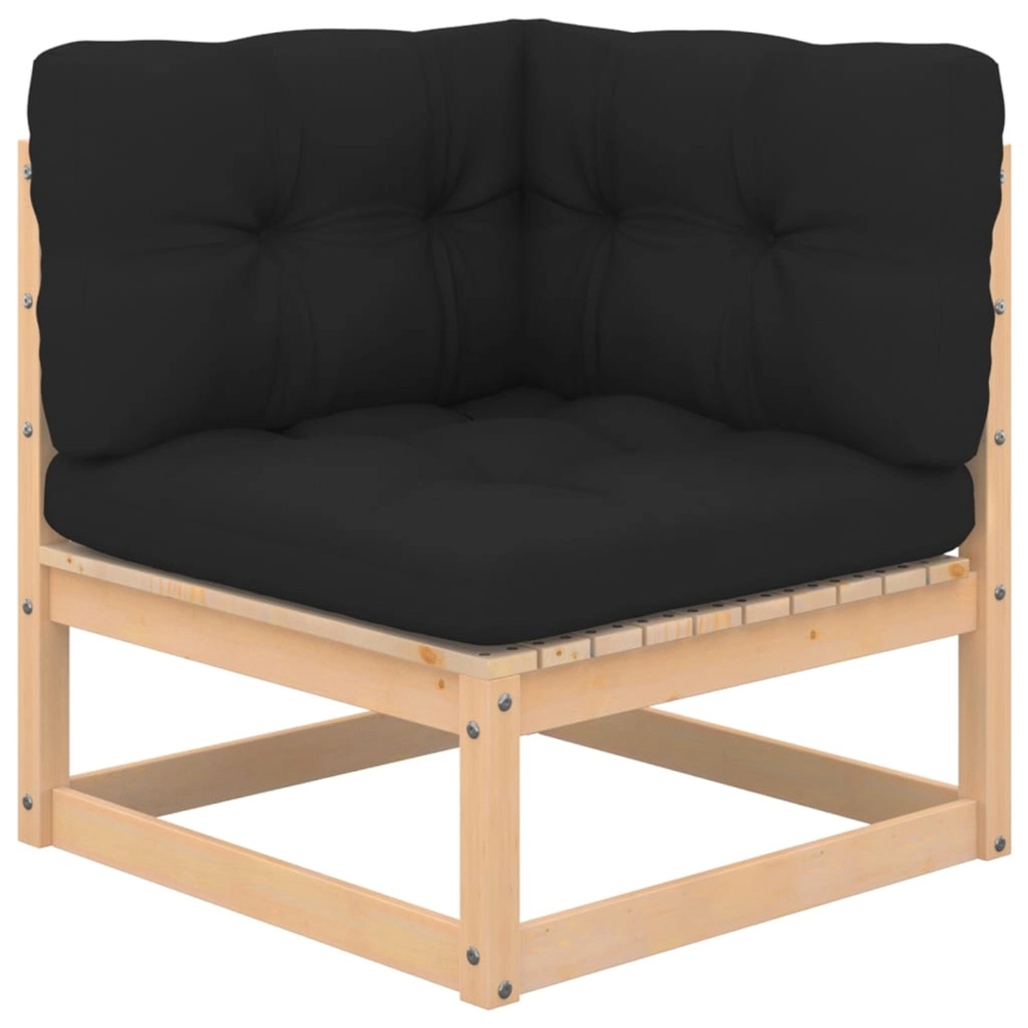 vidaXL 5-tlg Garten-Lounge-Set mit Kissen Kiefer Massivholz Modell 76 von VIDAXL