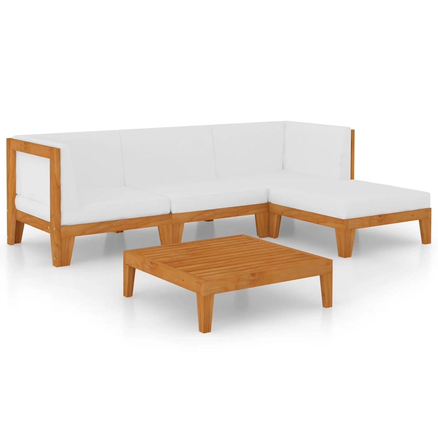 vidaXL 5-tlg Garten-Lounge-Set mit Kissen Massivholz Akazie Modell 2 vidaXL 5-tlg Garten-Lounge-Set mit Kissen Massivholz Akazie Modell 2 von VIDAXL