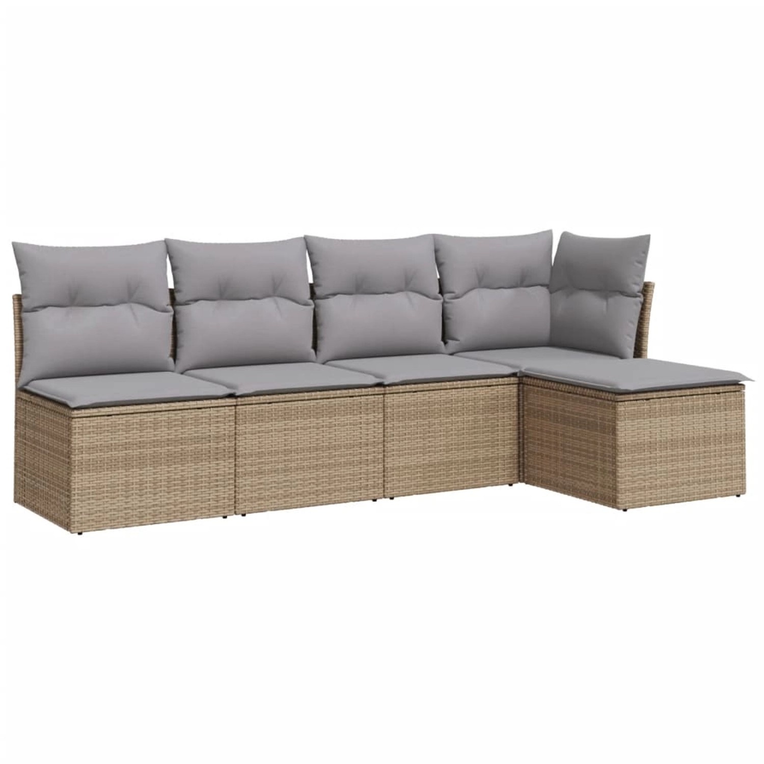 vidaXL 5-tlg Garten-Sofagarnitur mit Kissen Beige Poly Rattan Modell 12 vidaXL 5-tlg Garten-Sofagarnitur mit Kissen Beige Poly Rattan Modell 12 von VIDAXL