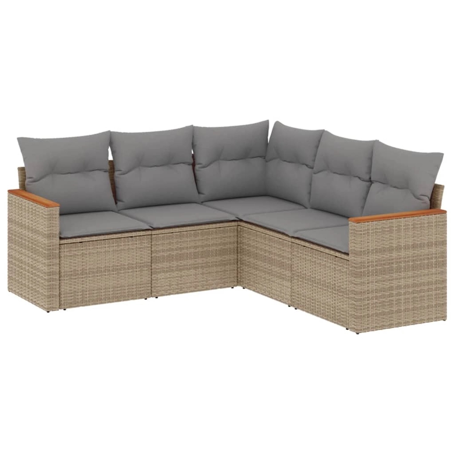 vidaXL 5-tlg Garten-Sofagarnitur mit Kissen Beige Poly Rattan Modell 159 vidaXL 5-tlg Garten-Sofagarnitur mit Kissen Beige Poly Rattan Modell 159 von VIDAXL