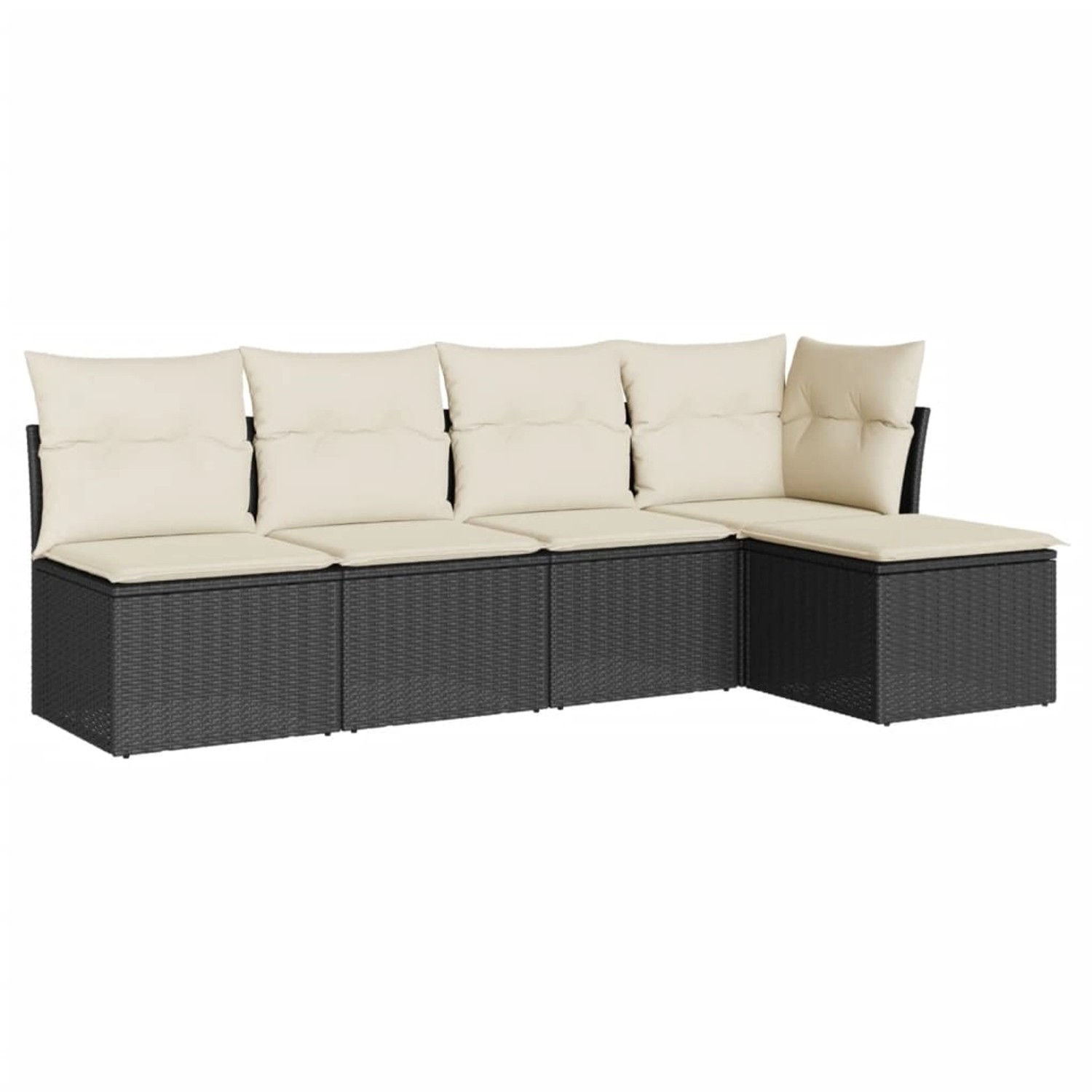vidaXL 5-tlg Garten-Sofagarnitur mit Kissen Schwarz Poly Rattan Modell 26 vidaXL 5-tlg Garten-Sofagarnitur mit Kissen Schwarz Poly Rattan Modell 26 von VIDAXL