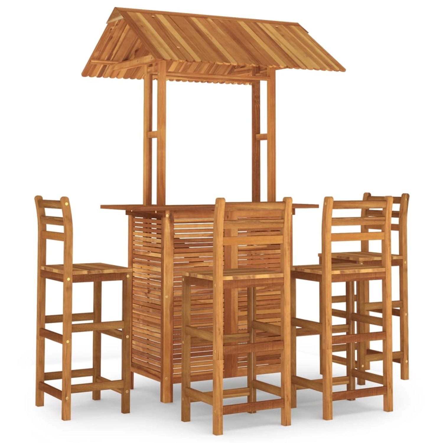 vidaXL 5-tlg Gartenbar-Set Massivholz Akazie Modell 6 vidaXL 5-tlg Gartenbar-Set Massivholz Akazie Modell 6 von VIDAXL