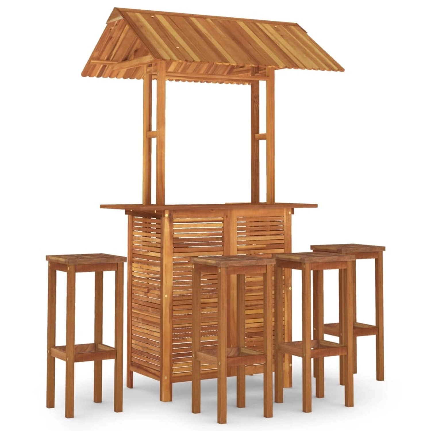 vidaXL 5-tlg Gartenbar-Set Massivholz Akazie Modell 8 vidaXL 5-tlg Gartenbar-Set Massivholz Akazie Modell 8 von VIDAXL