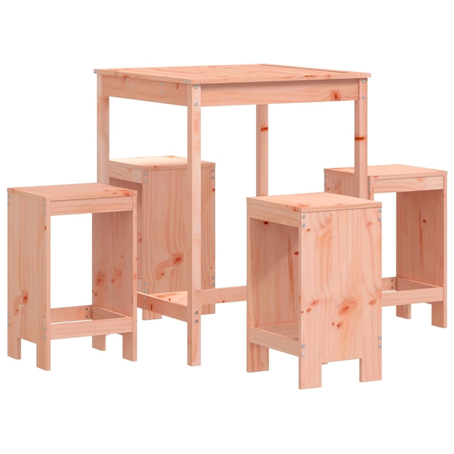 vidaXL 5-tlg Gartenbar-Set Massivholz Douglasie Modell 1 von VIDAXL