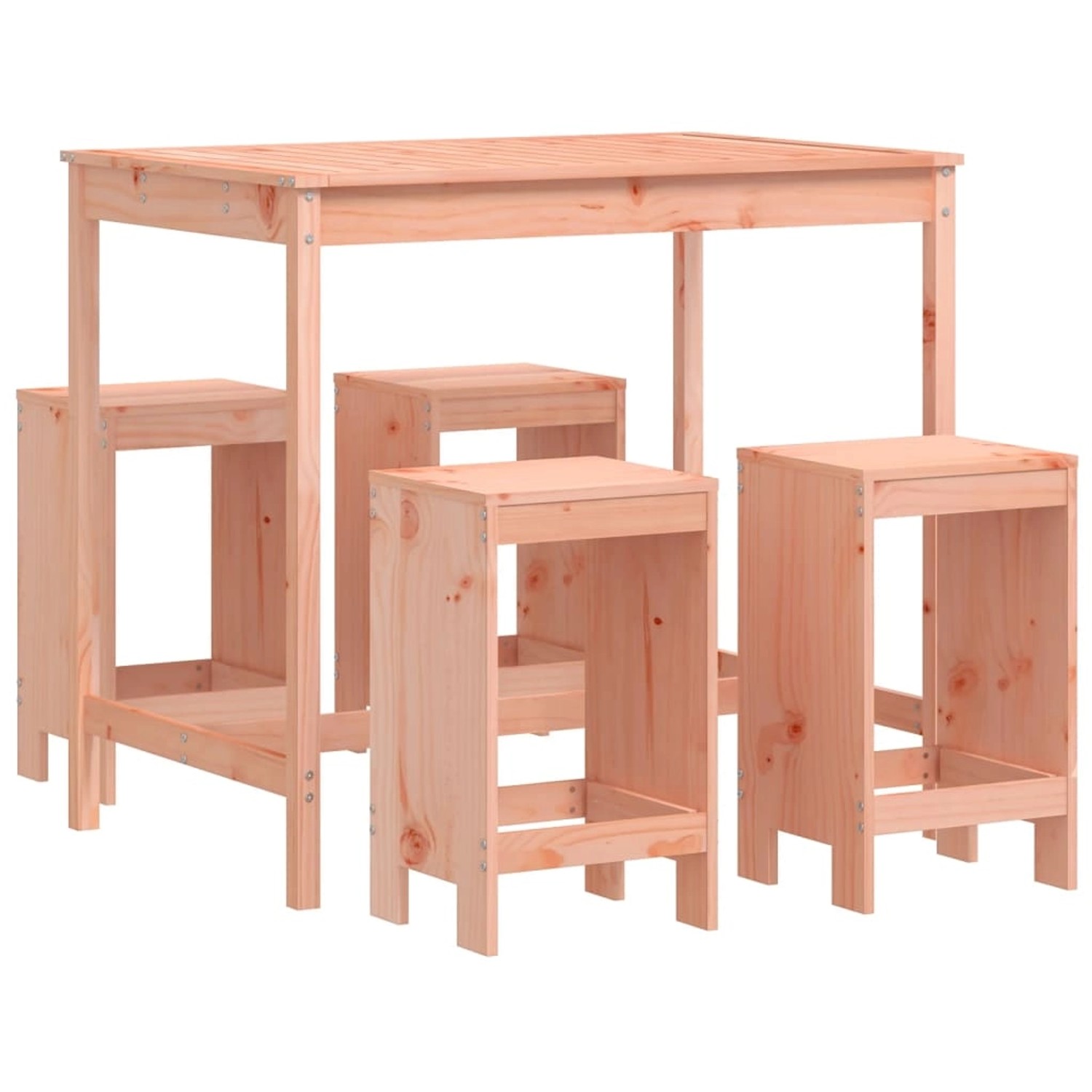 vidaXL 5-tlg Gartenbar-Set Massivholz Douglasie Modell 2 von VIDAXL