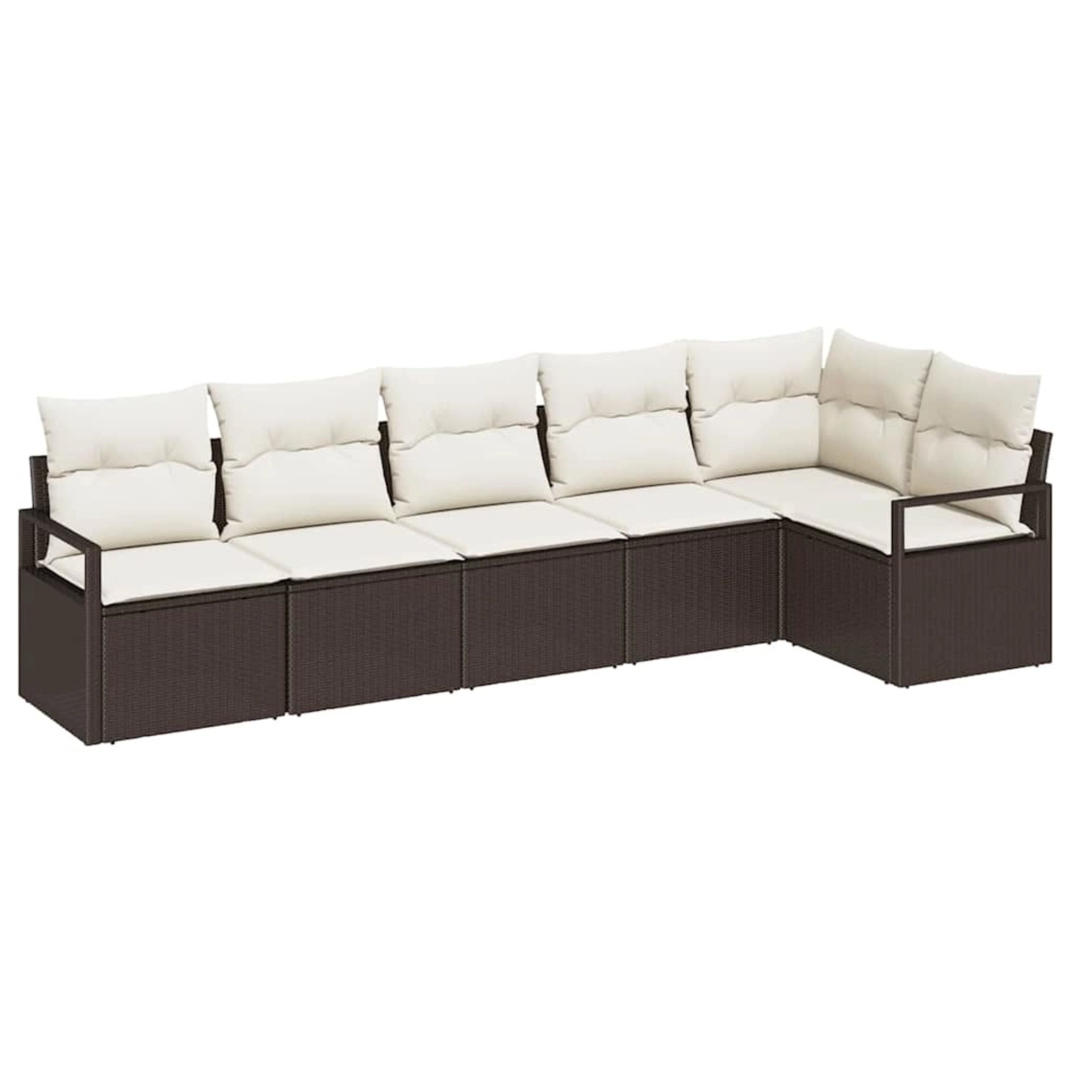 vidaXL 6-Teiliges Gartensofa-Set mit Kissen Braun Poly Rattan 3346398 vidaXL 6-Teiliges Gartensofa-Set mit Kissen Braun Poly Rattan 3346398 von VIDAXL