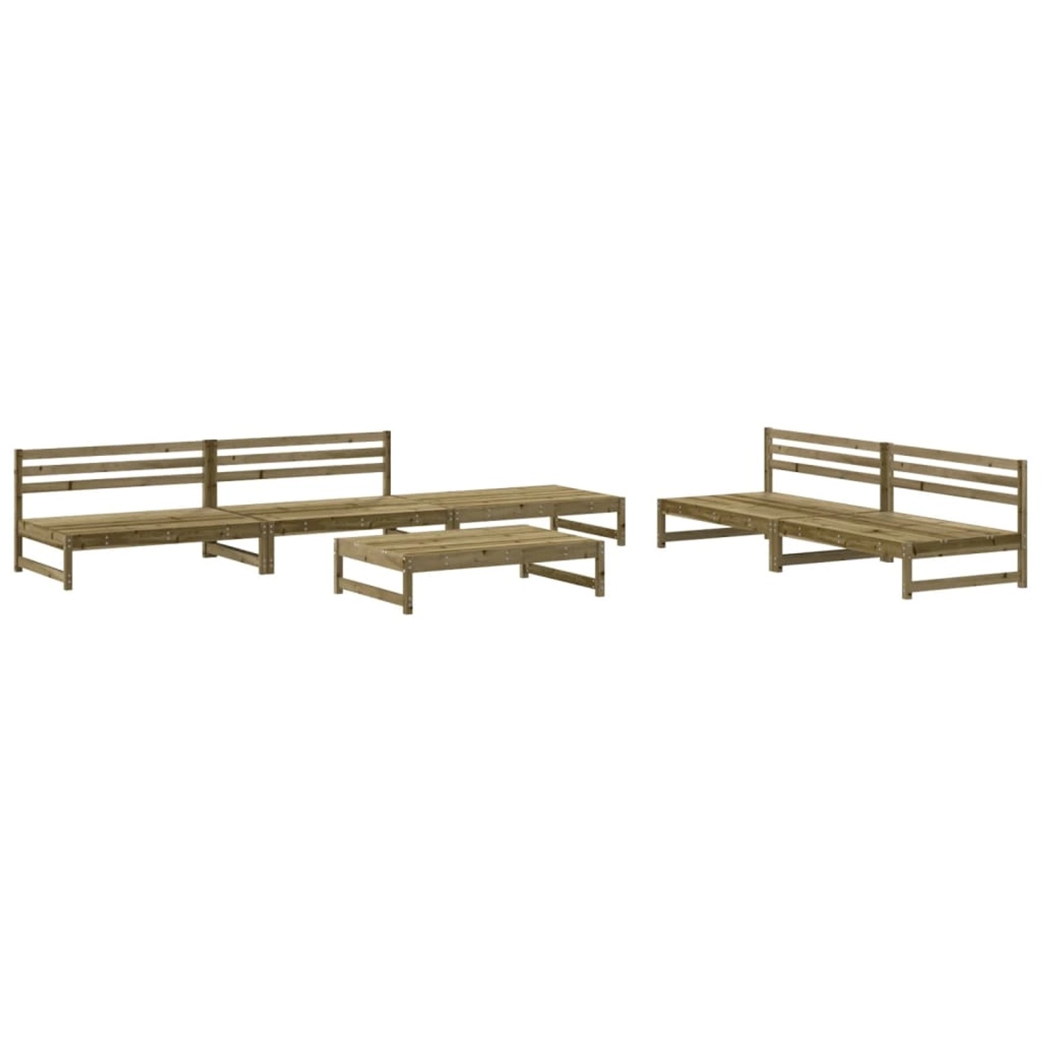 vidaXL 6-Tlg Garten-Lounge-Set Imprägniertes Kiefernholz 3186619 vidaXL 6-Tlg Garten-Lounge-Set Imprägniertes Kiefernholz 3186619 von VIDAXL
