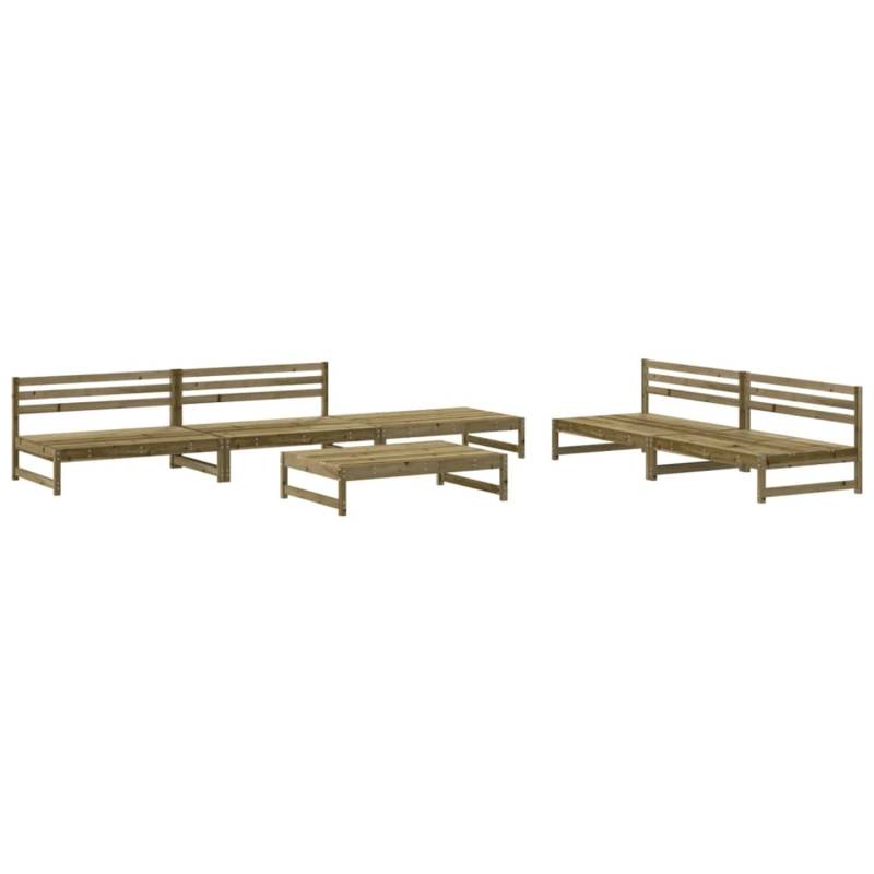 vidaXL 6-Tlg Garten-Lounge-Set Imprägniertes Kiefernholz 3186619 von VIDAXL