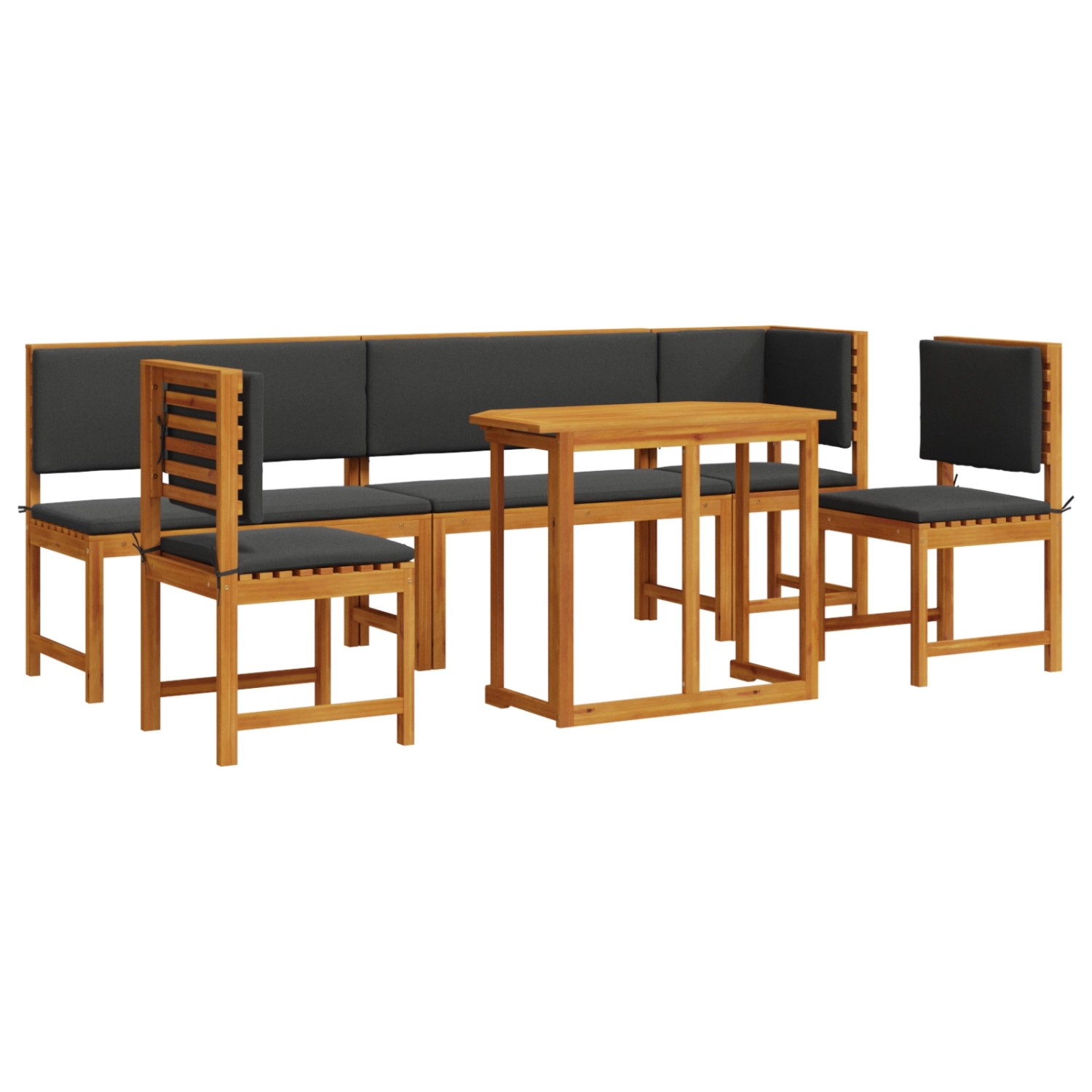 vidaXL 6-tlg Garten-Essgruppe mit Kissen Massivholz Akazie 3329118 vidaXL 6-tlg Garten-Essgruppe mit Kissen Massivholz Akazie 3329118 von VIDAXL