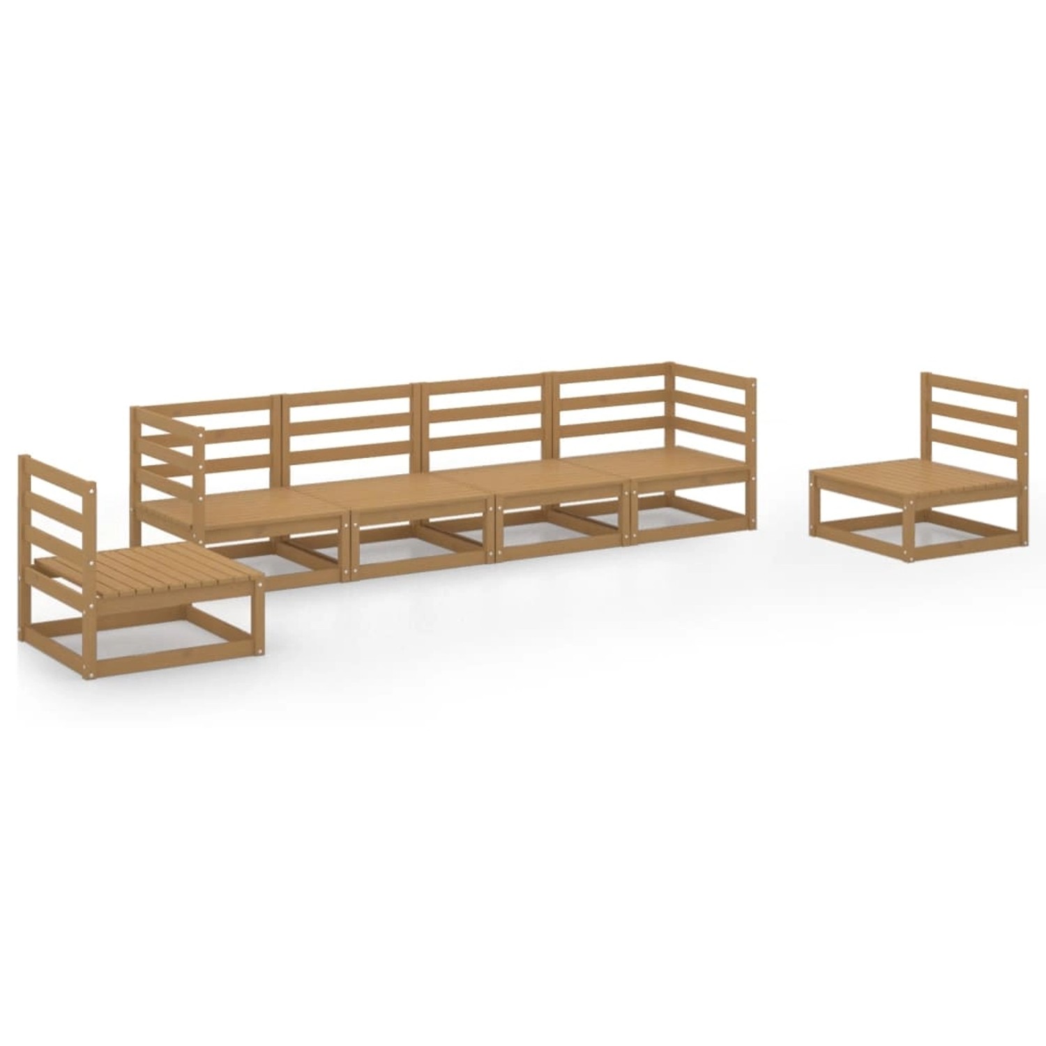vidaXL 6-tlg Garten-Lounge-Set Honigbraun Massivholz Kiefer Modell 11 vidaXL 6-tlg Garten-Lounge-Set Honigbraun Massivholz Kiefer Modell 11 von VIDAXL