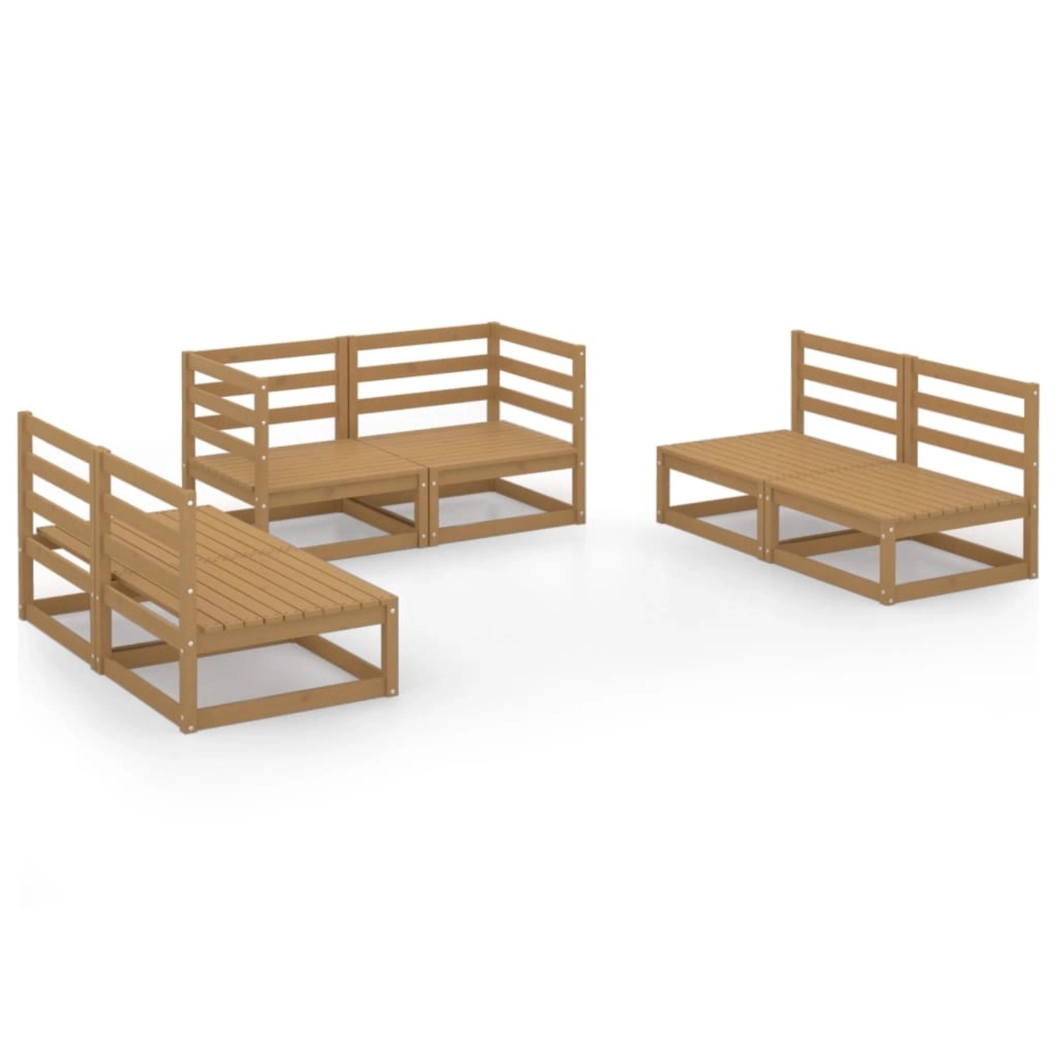 vidaXL 6-tlg Garten-Lounge-Set Honigbraun Massivholz Kiefer Modell 12 vidaXL 6-tlg Garten-Lounge-Set Honigbraun Massivholz Kiefer Modell 12 von VIDAXL