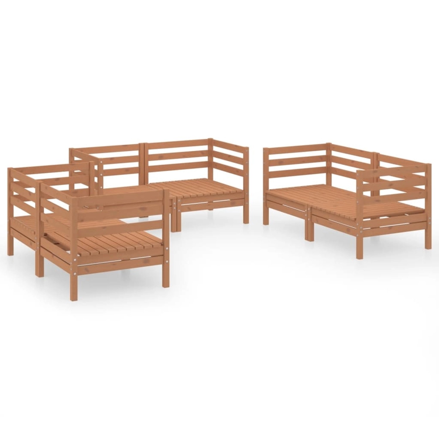 vidaXL 6-tlg Garten-Lounge-Set Honigbraun Massivholz Kiefer Modell 19 vidaXL 6-tlg Garten-Lounge-Set Honigbraun Massivholz Kiefer Modell 19 von VIDAXL