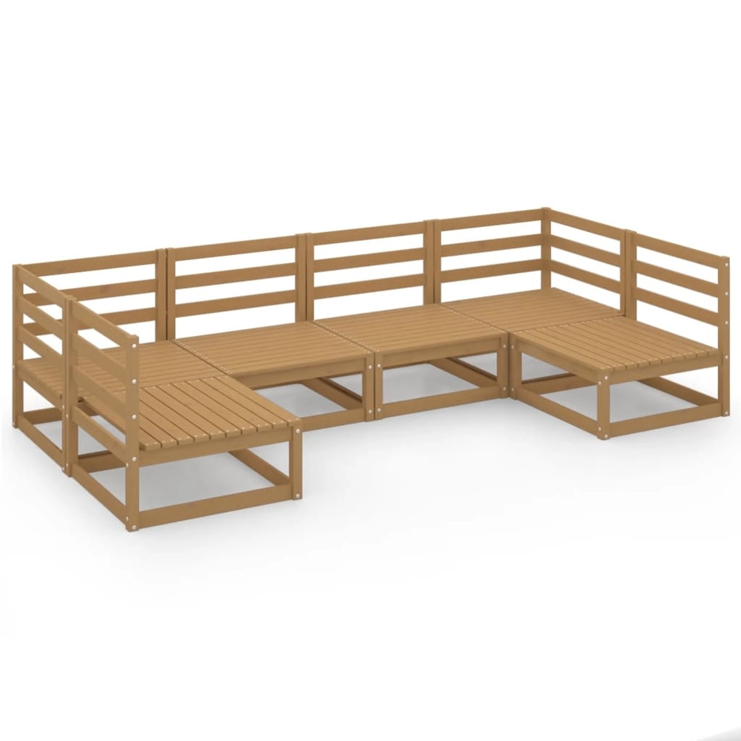 vidaXL 6-tlg Garten-Lounge-Set Massivholz Kiefer Modell 17 vidaXL 6-tlg Garten-Lounge-Set Massivholz Kiefer Modell 17 von VIDAXL