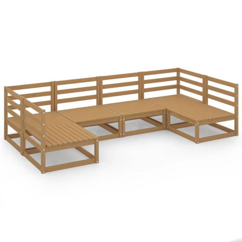 vidaXL 6-tlg Garten-Lounge-Set Massivholz Kiefer Modell 17 von VIDAXL