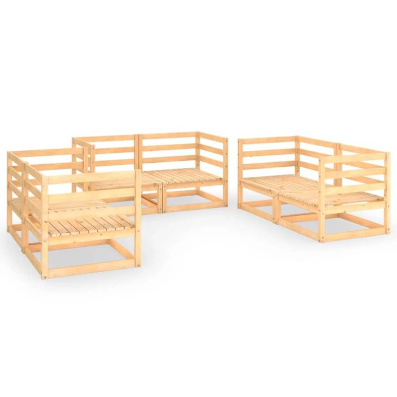 vidaXL 6-tlg Garten-Lounge-Set Massivholz Kiefer Modell 3 von VIDAXL