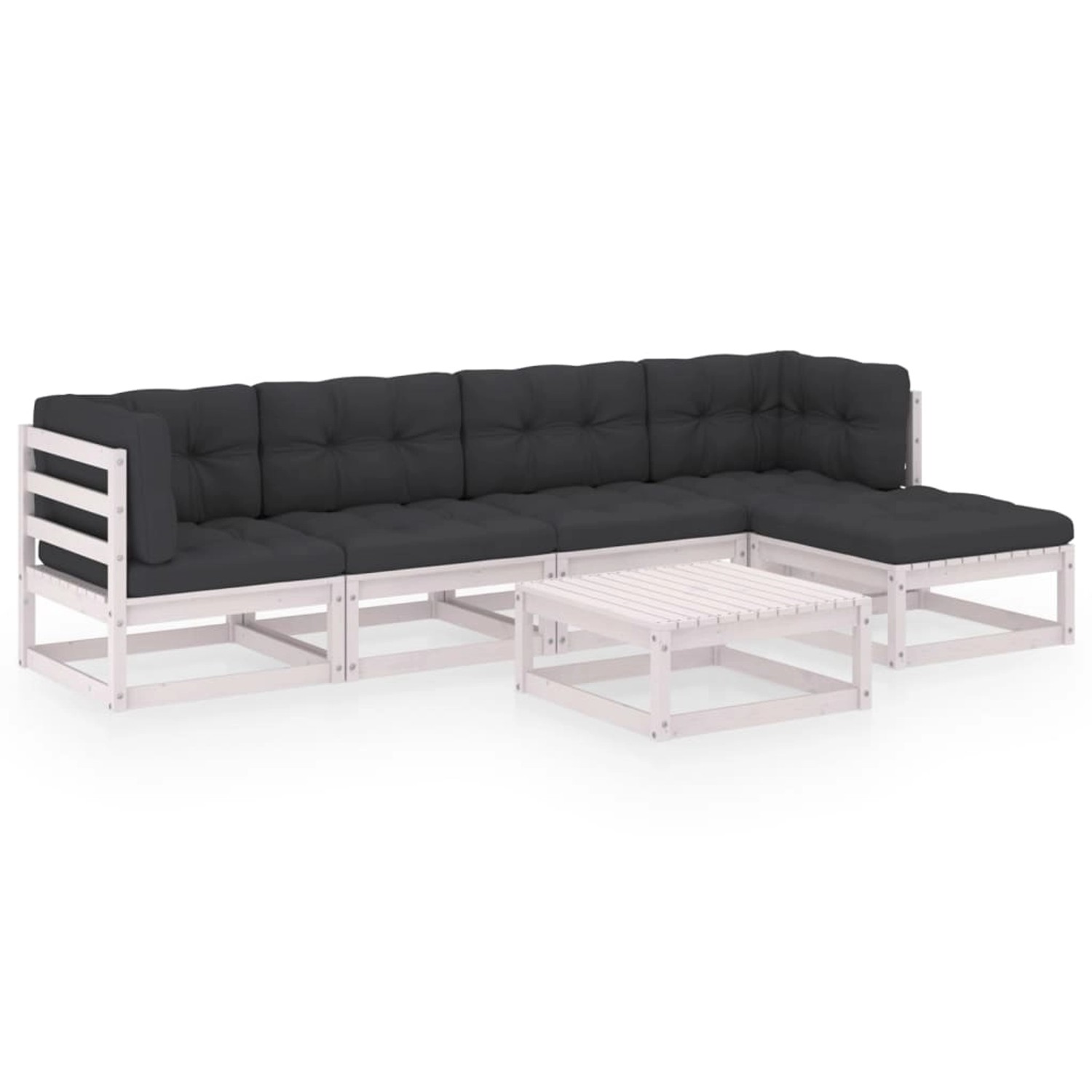 vidaXL 6-tlg Garten-Lounge-Set mit Kissen Kiefer Massivholz Modell 18 vidaXL 6-tlg Garten-Lounge-Set mit Kissen Kiefer Massivholz Modell 18 von VIDAXL