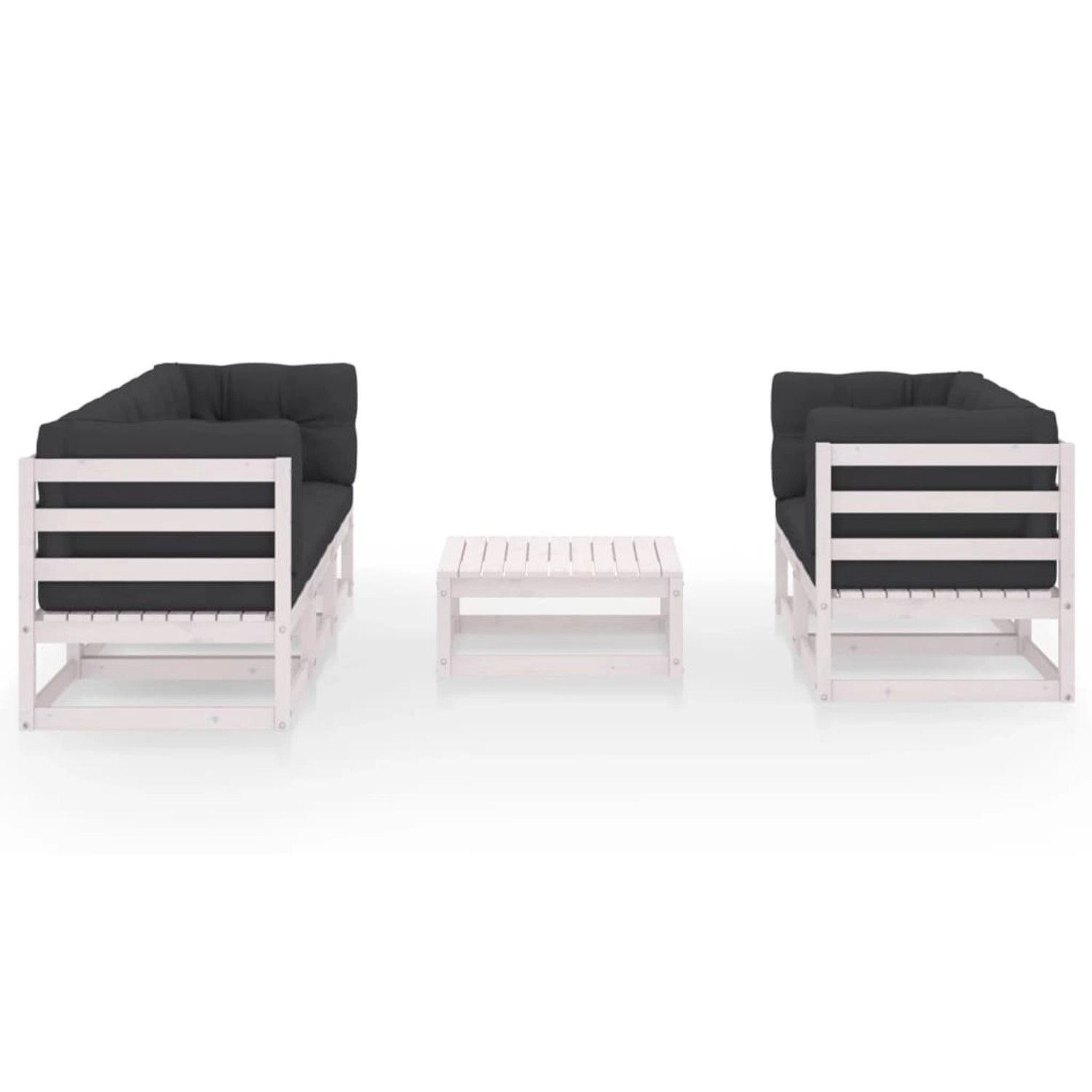 vidaXL 6-tlg Garten-Lounge-Set mit Kissen Kiefer Massivholz Modell 4 vidaXL 6-tlg Garten-Lounge-Set mit Kissen Kiefer Massivholz Modell 4 von VIDAXL