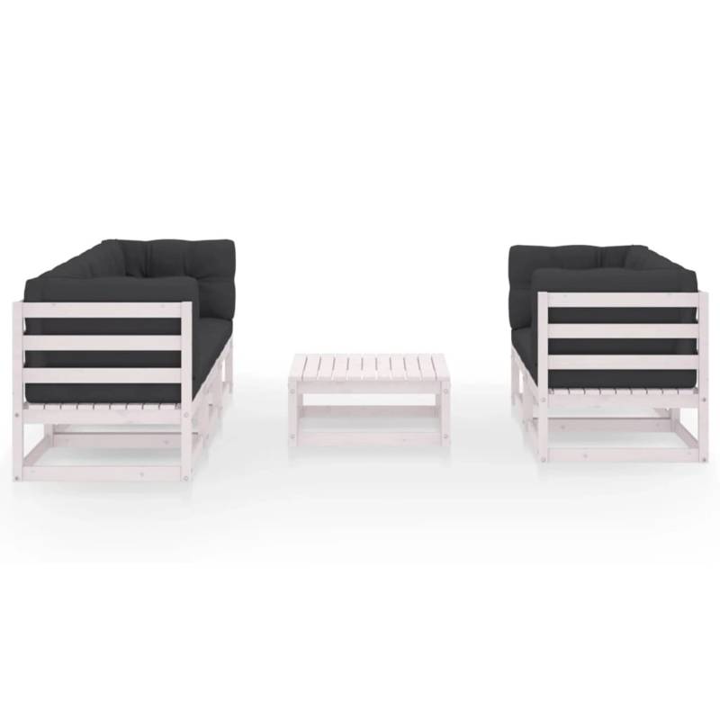 vidaXL 6-tlg Garten-Lounge-Set mit Kissen Kiefer Massivholz Modell 4 von VIDAXL