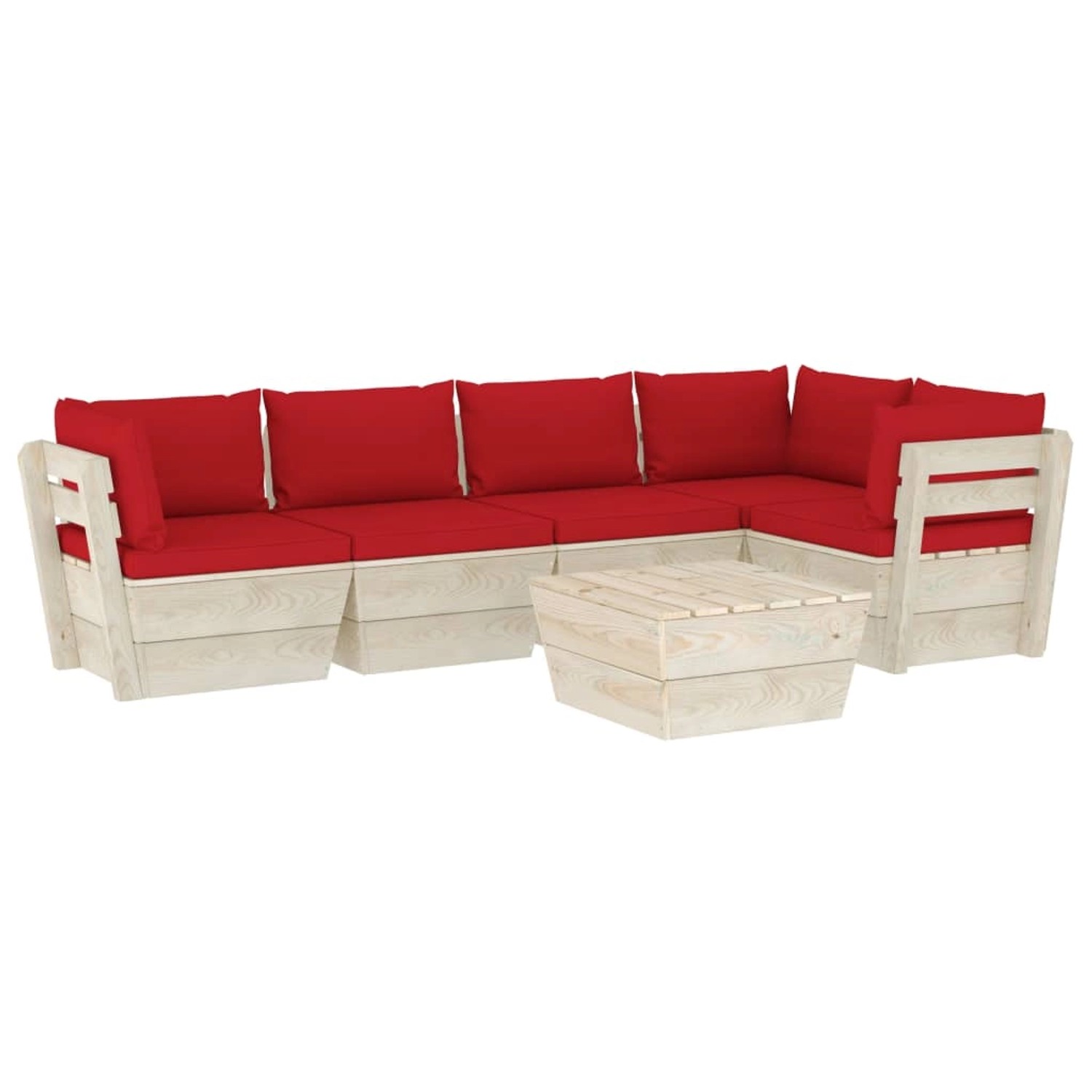 vidaXL 6-tlg Garten-Sofagarnitur aus Paletten mit Kissen Fichtenholz Modell 79 vidaXL 6-tlg Garten-Sofagarnitur aus Paletten mit Kissen Fichtenholz Modell 79 von VIDAXL