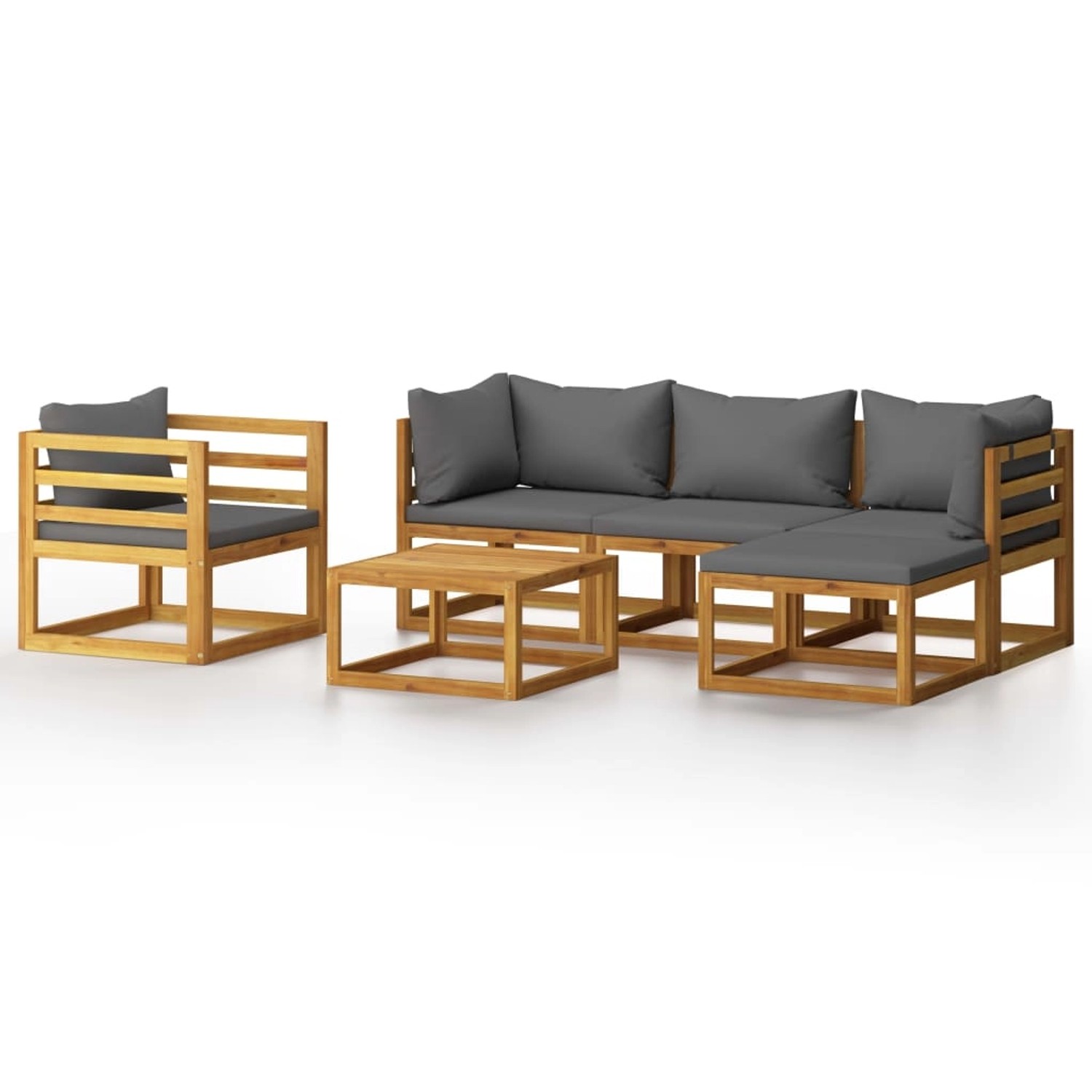 vidaXL 6-tlg. Garten-Lounge-Set mit Auflagen Massivholz Akazie vidaXL 6-tlg. Garten-Lounge-Set mit Auflagen Massivholz Akazie von VIDAXL