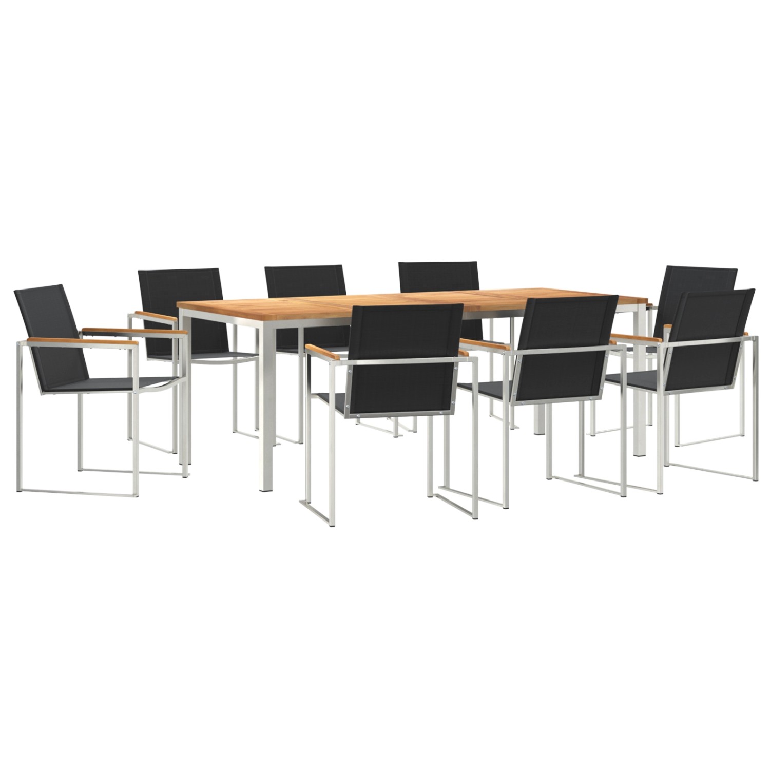 vidaXL 7-Teilige Garten Essgruppe Massivholz Teak 3334835 von VIDAXL