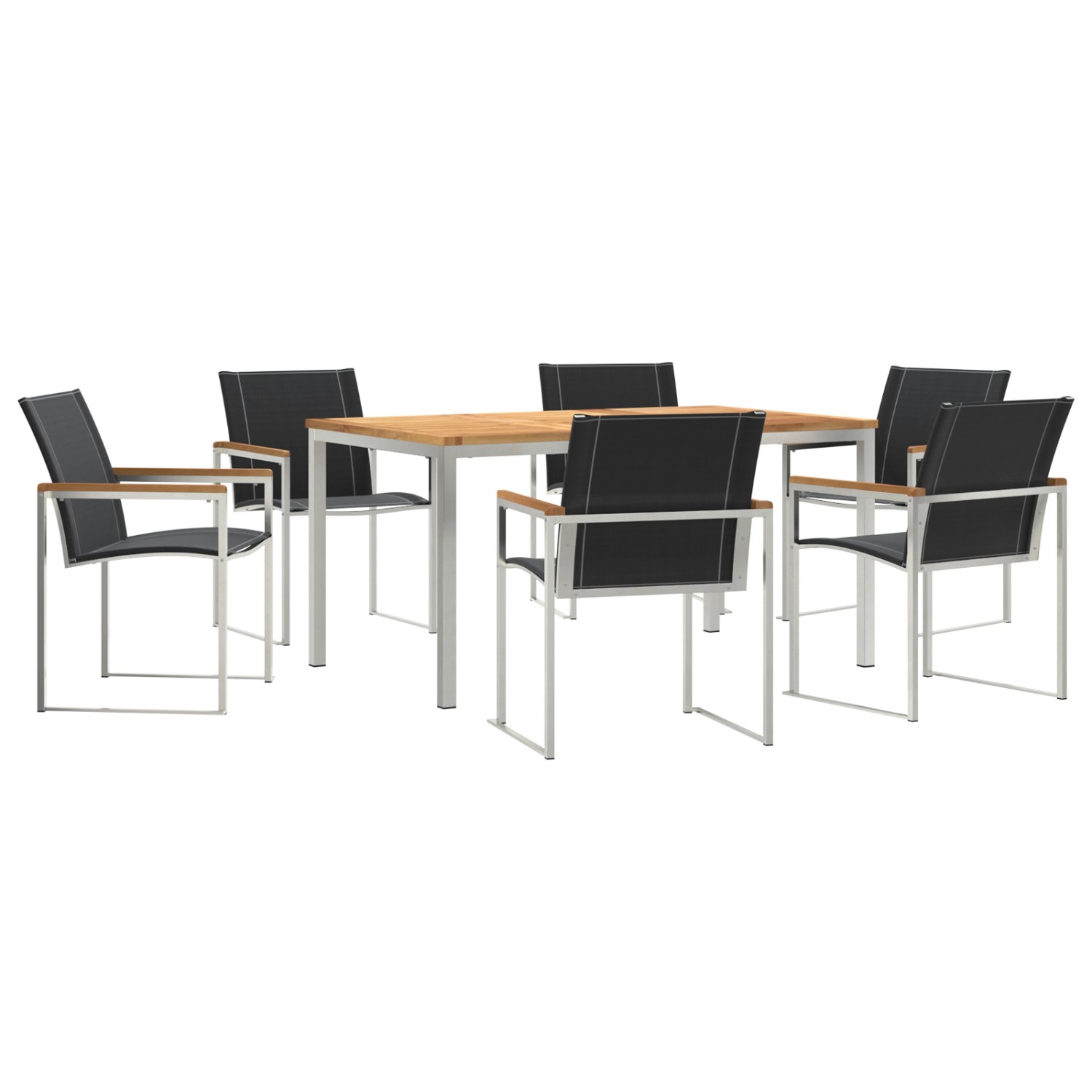 vidaXL 7-Teilige Garten Essgruppe aus Massivem Akazienholz 3334816 vidaXL 7-Teilige Garten Essgruppe aus Massivem Akazienholz 3334816 von VIDAXL