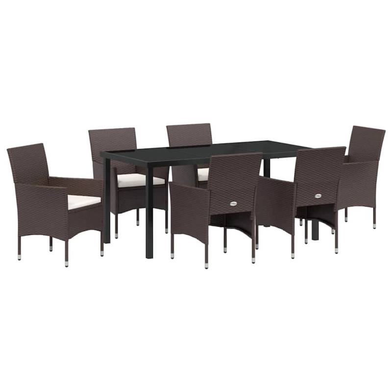 vidaXL 7-Teiliges Garten-Ess-Set in Braun aus Poly Rattan 3379748 vidaXL 7-Teiliges Garten-Ess-Set in Braun aus Poly Rattan 3379748 von VIDAXL