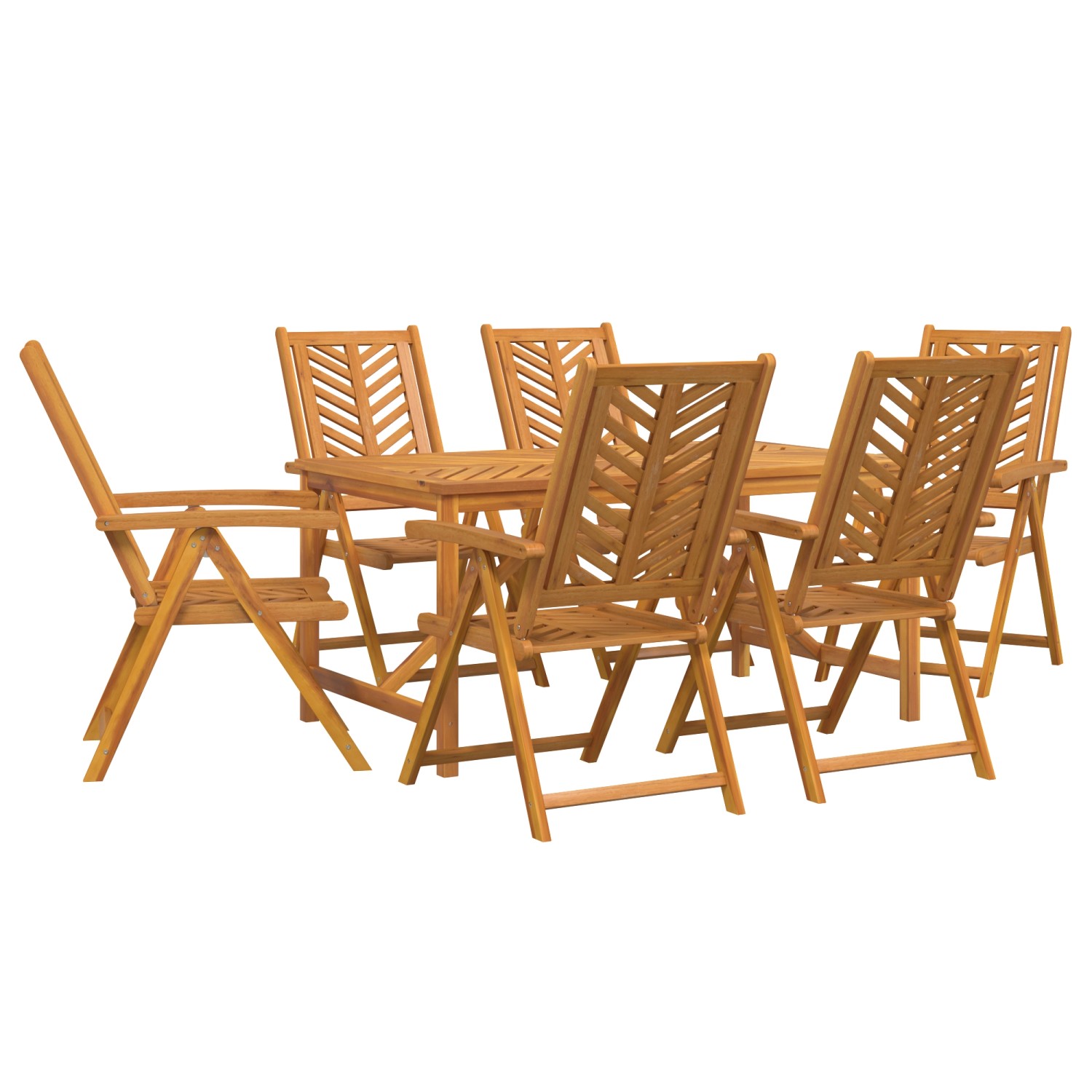 vidaXL 7-Teiliges Garten Essset aus Massivem Akazienholz 3154124 vidaXL 7-Teiliges Garten Essset aus Massivem Akazienholz 3154124 von VIDAXL