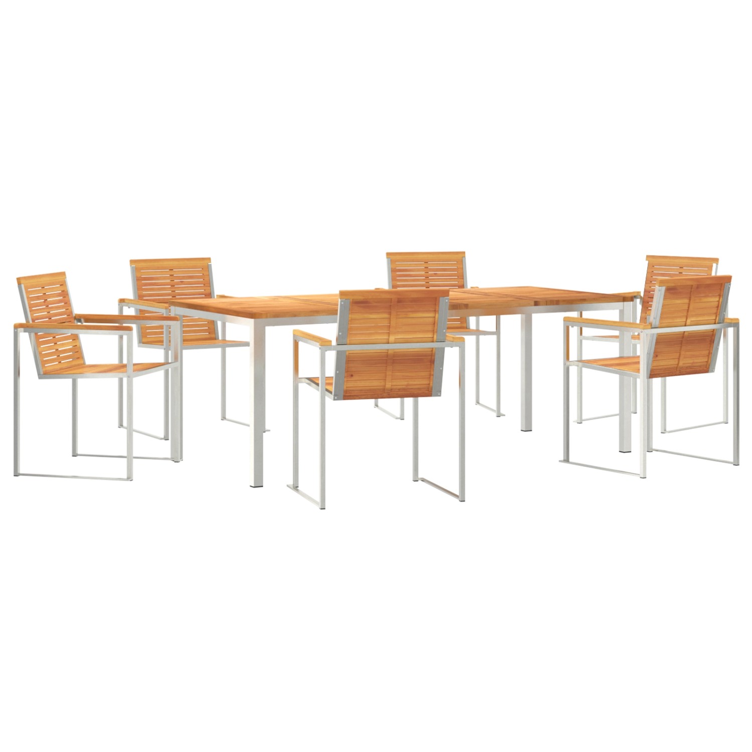 vidaXL 7-Teiliges Garten-Essset aus Massivem Holz Akazie 3334811 vidaXL 7-Teiliges Garten-Essset aus Massivem Holz Akazie 3334811 von VIDAXL