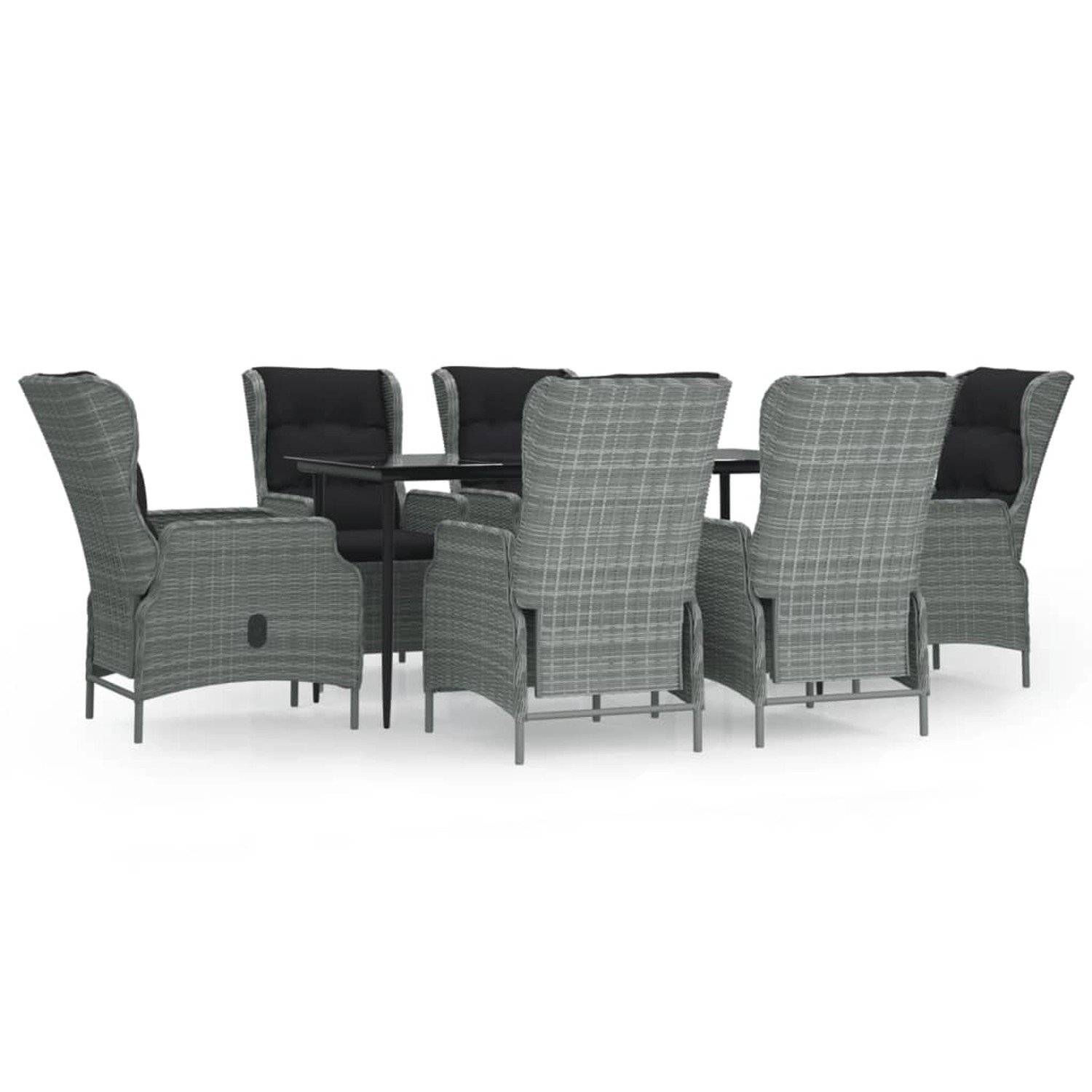 vidaXL 7-Tlg Garten-Essgruppe Hellgrau Poly Rattan 3156807 vidaXL 7-Tlg Garten-Essgruppe Hellgrau Poly Rattan 3156807 von VIDAXL