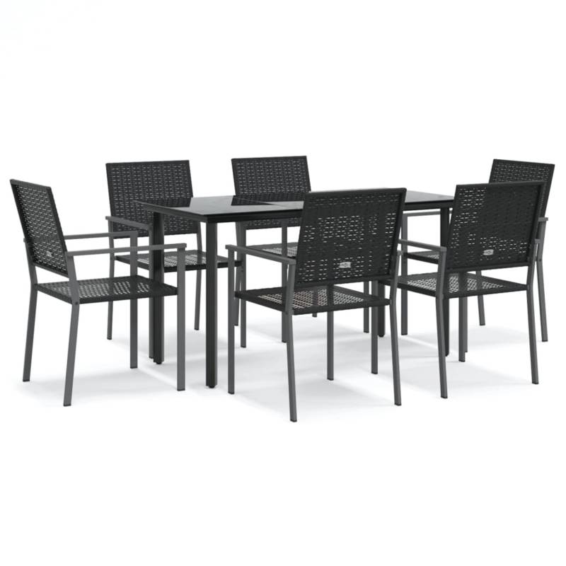 vidaXL 7-Tlg Garten-Essgruppe Poly Rattan und Stahl 3187024 vidaXL 7-Tlg Garten-Essgruppe Poly Rattan und Stahl 3187024 von VIDAXL