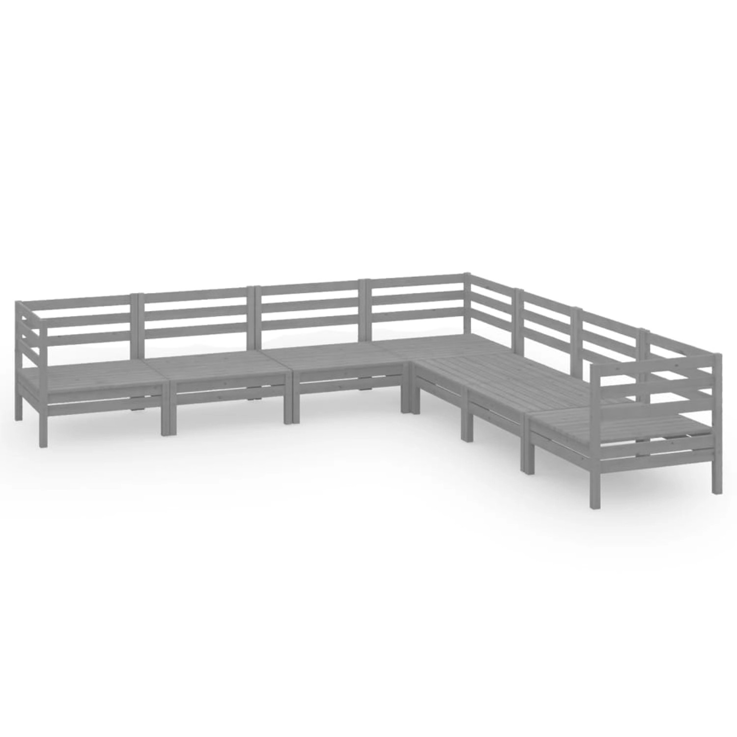 vidaXL 7-Tlg Garten-Lounge-Set Massivholz Kiefer Grau 3083096 vidaXL 7-Tlg Garten-Lounge-Set Massivholz Kiefer Grau 3083096 von VIDAXL