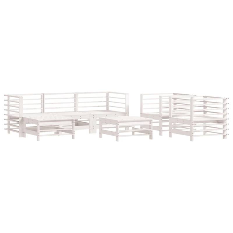 vidaXL 7-Tlg Garten-Lounge-Set Weiß Massivholz Kiefer 3186264 vidaXL 7-Tlg Garten-Lounge-Set Weiß Massivholz Kiefer 3186264 von VIDAXL