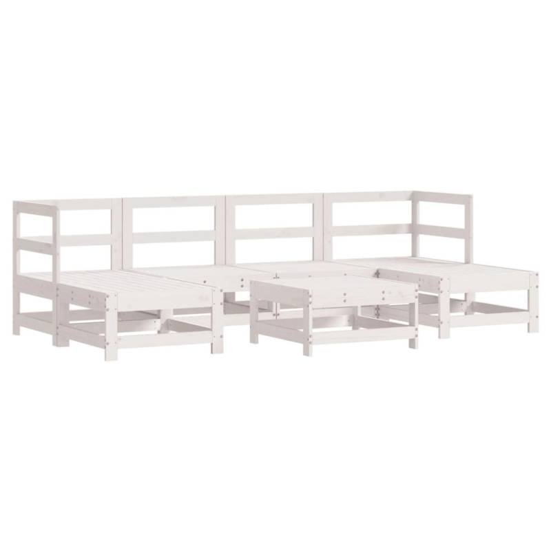 vidaXL 7-Tlg Garten-Lounge-Set Weiß Massivholz Kiefer 3186362 vidaXL 7-Tlg Garten-Lounge-Set Weiß Massivholz Kiefer 3186362 von VIDAXL