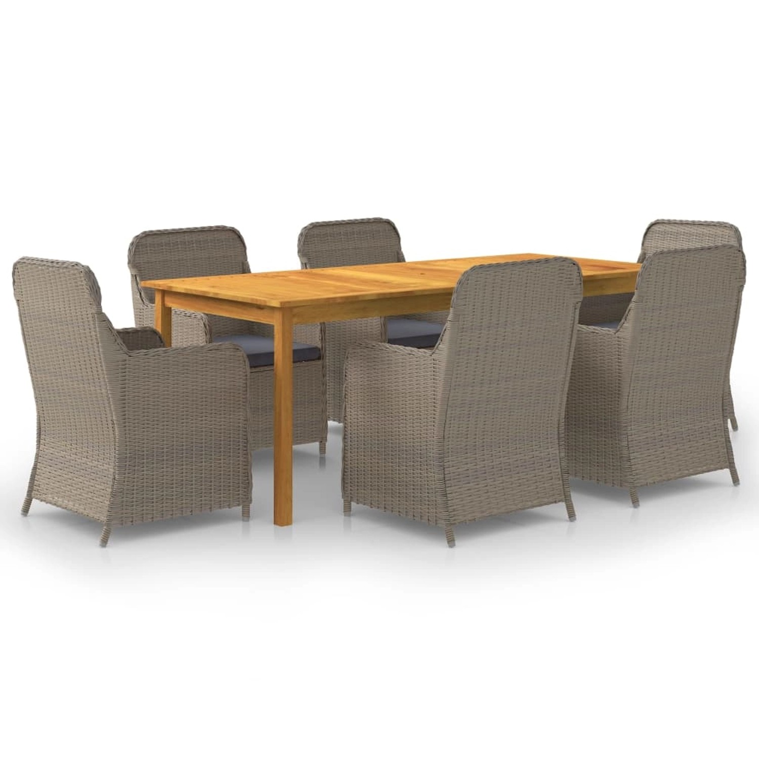 vidaXL 7-tlg Garten-Essgruppe Braun Modell 10 vidaXL 7-tlg Garten-Essgruppe Braun Modell 10 von VIDAXL