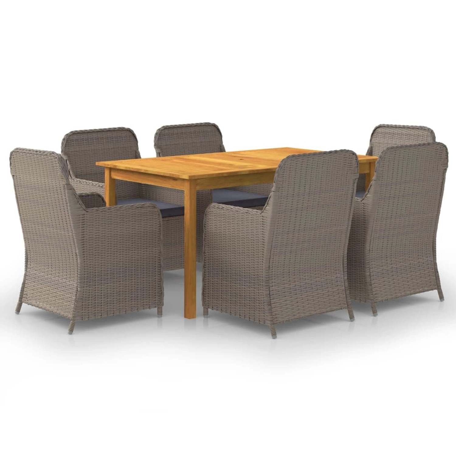 vidaXL 7-tlg Garten-Essgruppe Braun Modell 3 vidaXL 7-tlg Garten-Essgruppe Braun Modell 3 von VIDAXL