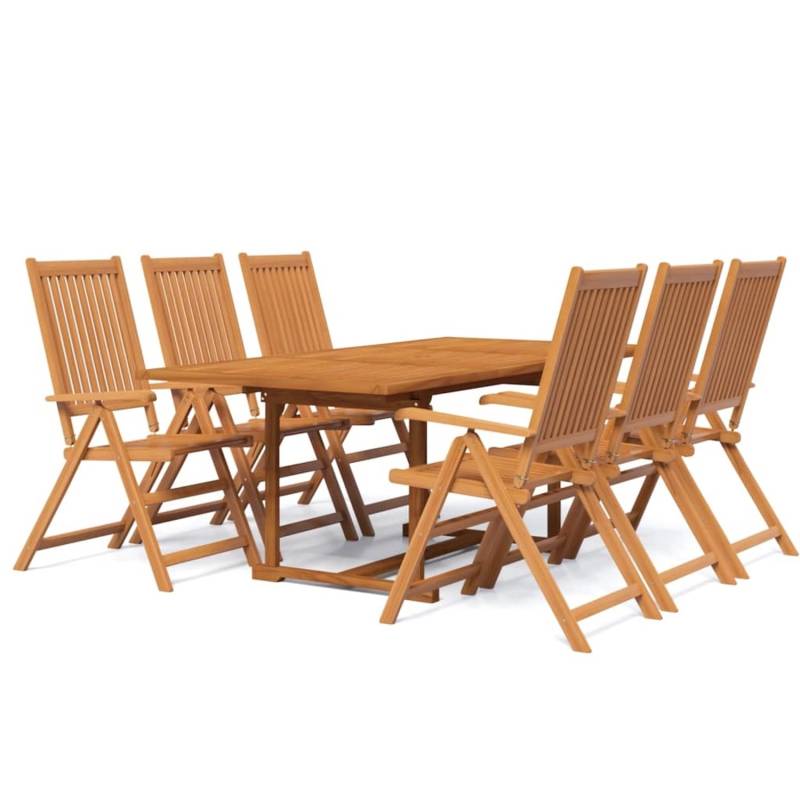 vidaXL 7-tlg Garten-Essgruppe Massivholz Akazie Modell 18 von VIDAXL
