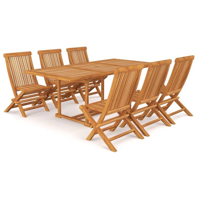 vidaXL 7-tlg Garten-Essgruppe Massivholz Teak Modell 26 von VIDAXL
