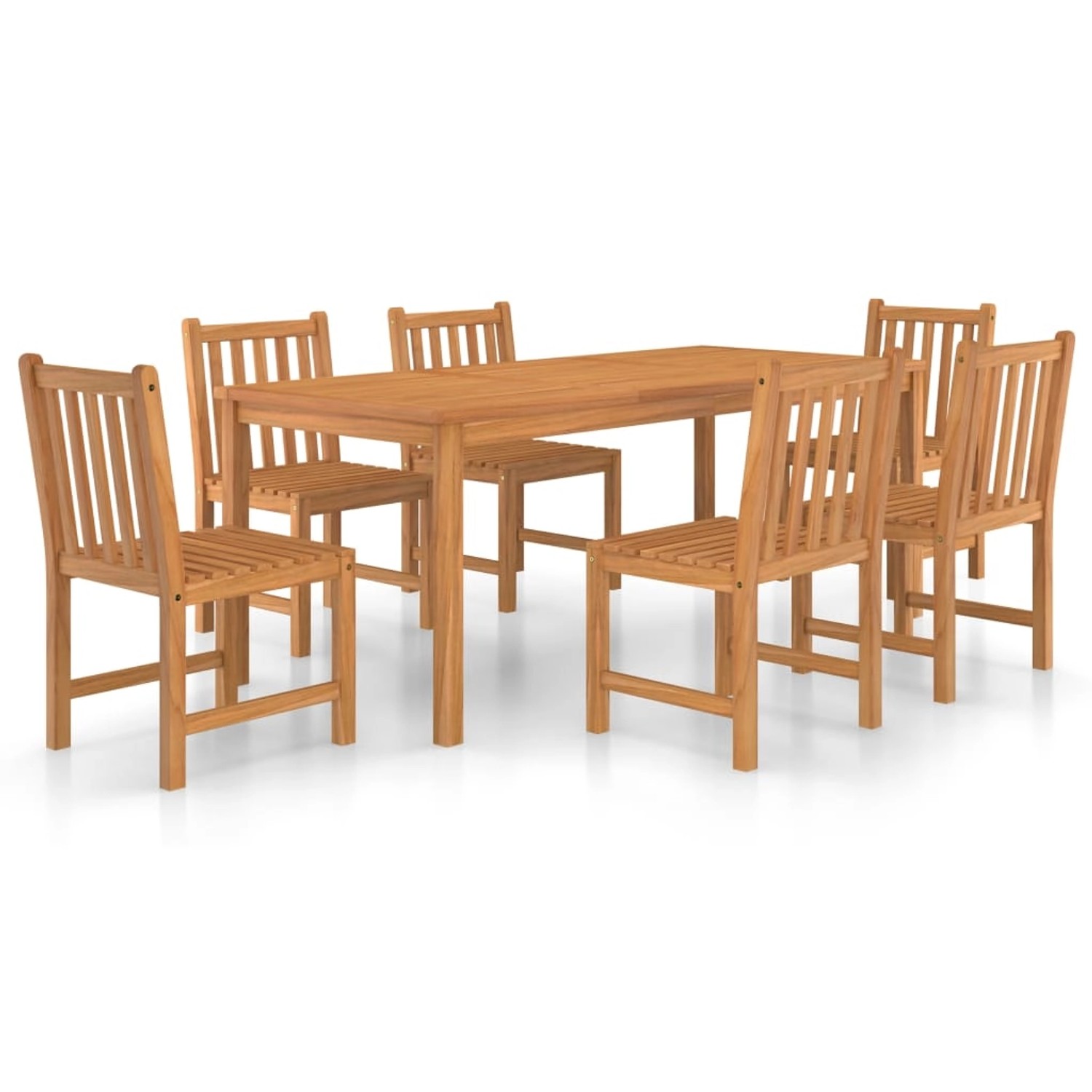 vidaXL 7-tlg Garten-Essgruppe Massivholz Teak Modell 46 vidaXL 7-tlg Garten-Essgruppe Massivholz Teak Modell 46 von VIDAXL