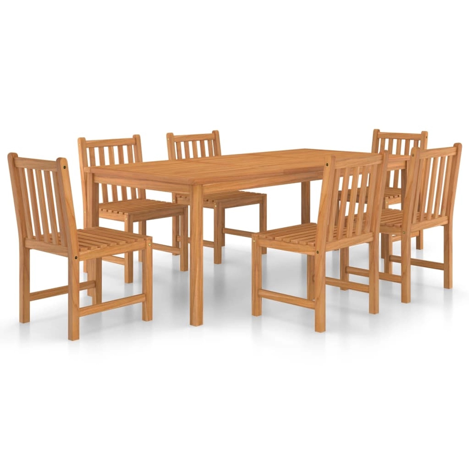 vidaXL 7-tlg Garten-Essgruppe Massivholz Teak Modell 47 vidaXL 7-tlg Garten-Essgruppe Massivholz Teak Modell 47 von VIDAXL