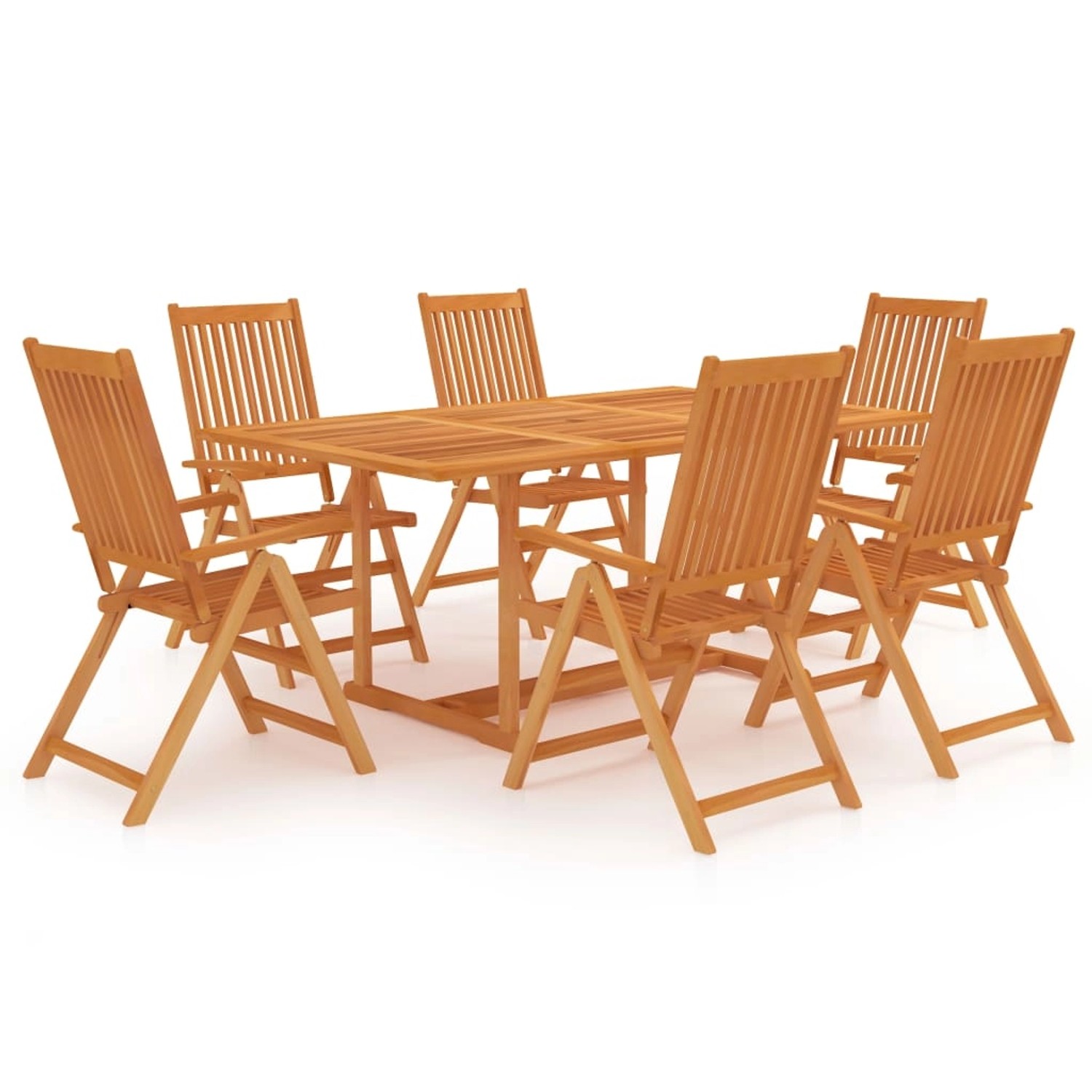 vidaXL 7-tlg Garten-Essgruppe Massivholz Teak Modell 5 vidaXL 7-tlg Garten-Essgruppe Massivholz Teak Modell 5 von VIDAXL