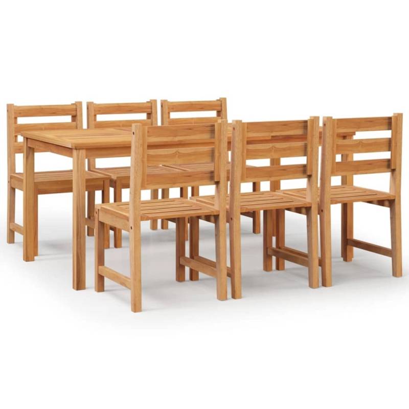 vidaXL 7-tlg Garten-Essgruppe Massivholz Teak Modell 54 von VIDAXL