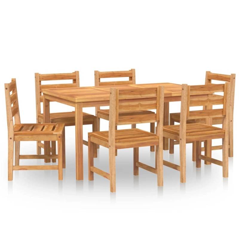 vidaXL 7-tlg Garten-Essgruppe Massivholz Teak Modell 56 von VIDAXL