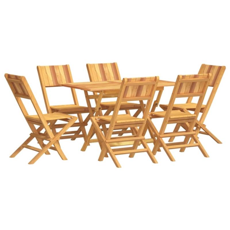 vidaXL 7-tlg Garten-Essgruppe Massivholz Teak Modell 61 von VIDAXL