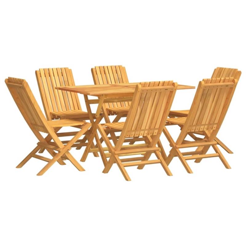 vidaXL 7-tlg Garten-Essgruppe Massivholz Teak Modell 62 von VIDAXL