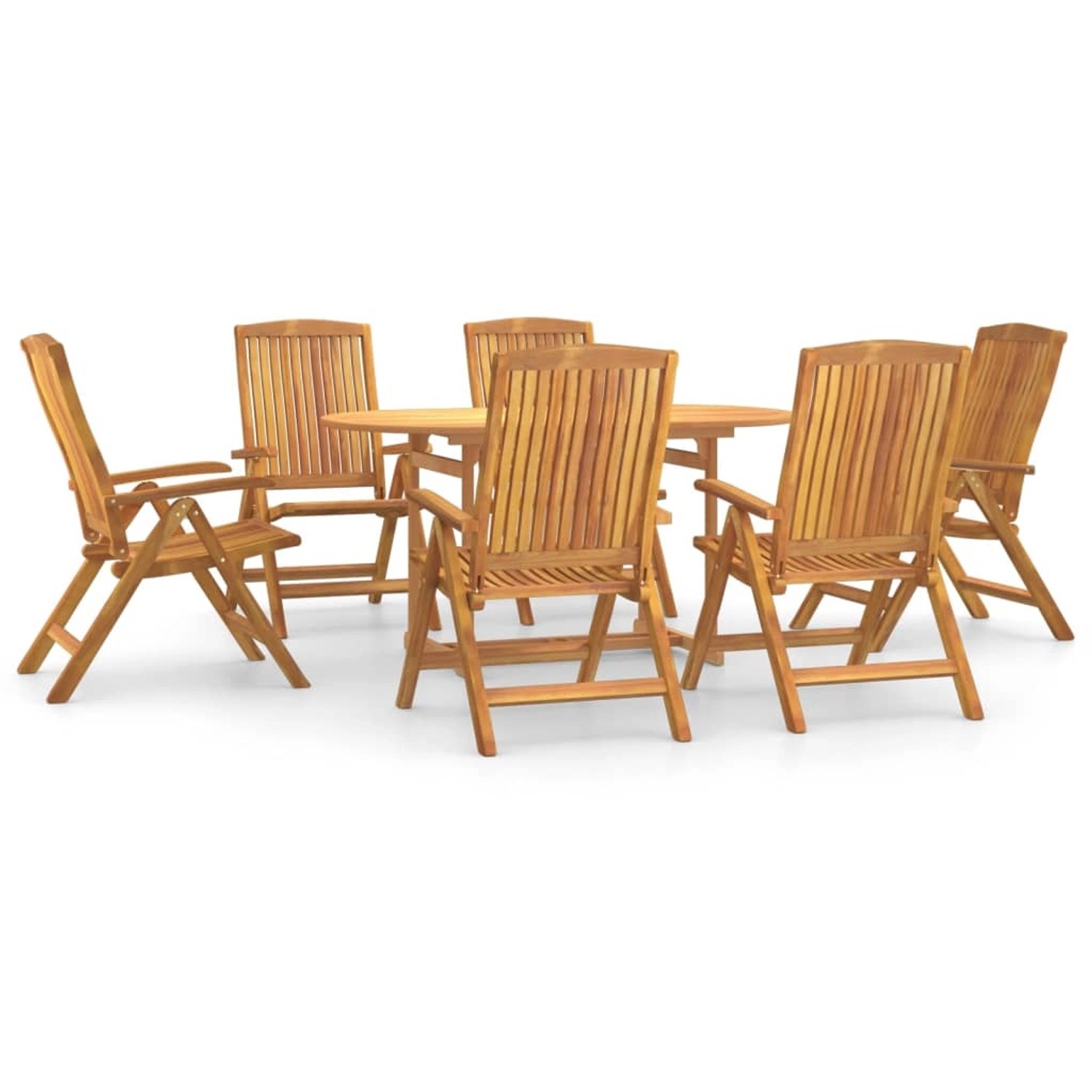 vidaXL 7-tlg Garten-Essgruppe Massivholz Teak Modell 91 vidaXL 7-tlg Garten-Essgruppe Massivholz Teak Modell 91 von VIDAXL