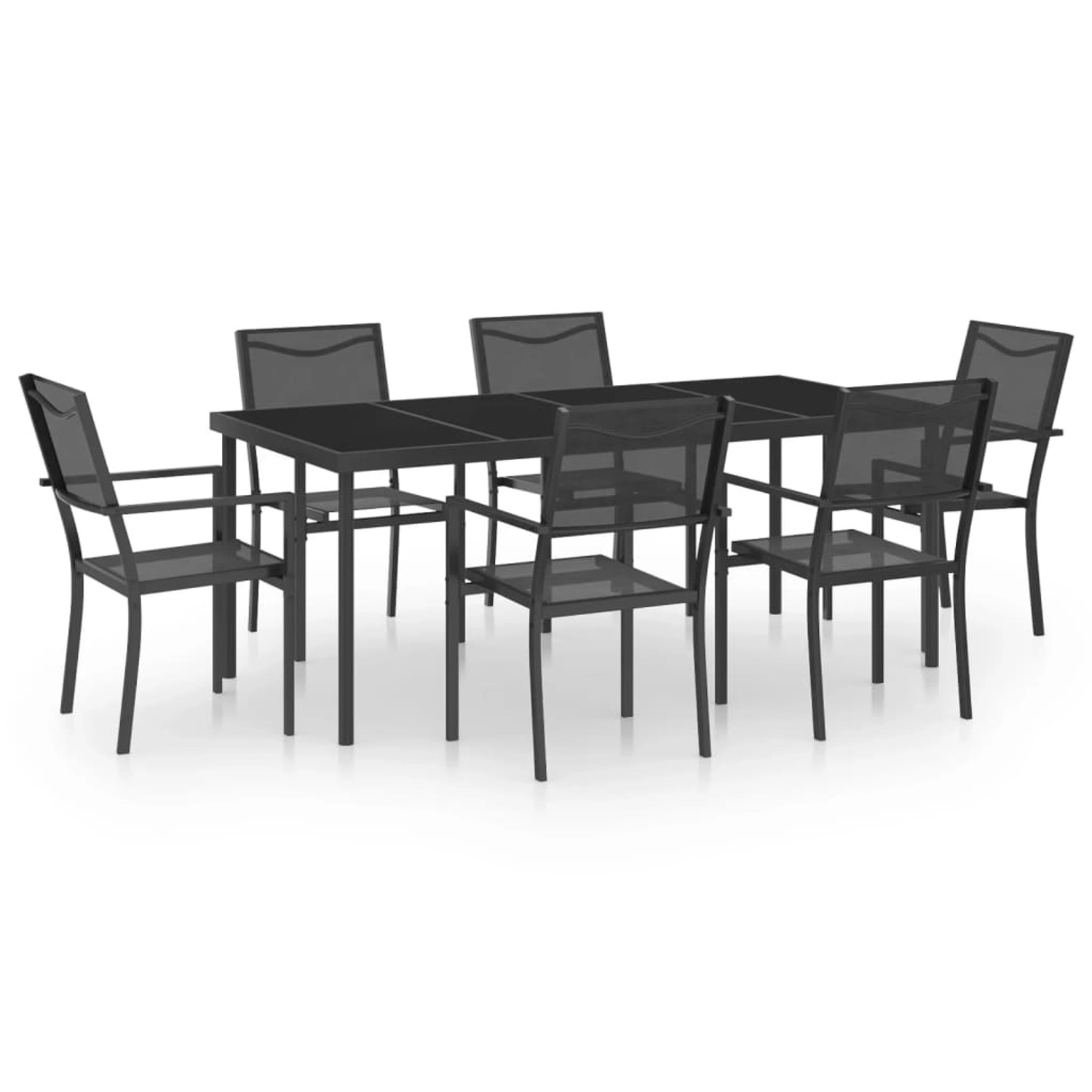 vidaXL 7-tlg Garten-Essgruppe Stahl Modell 3 vidaXL 7-tlg Garten-Essgruppe Stahl Modell 3 von VIDAXL