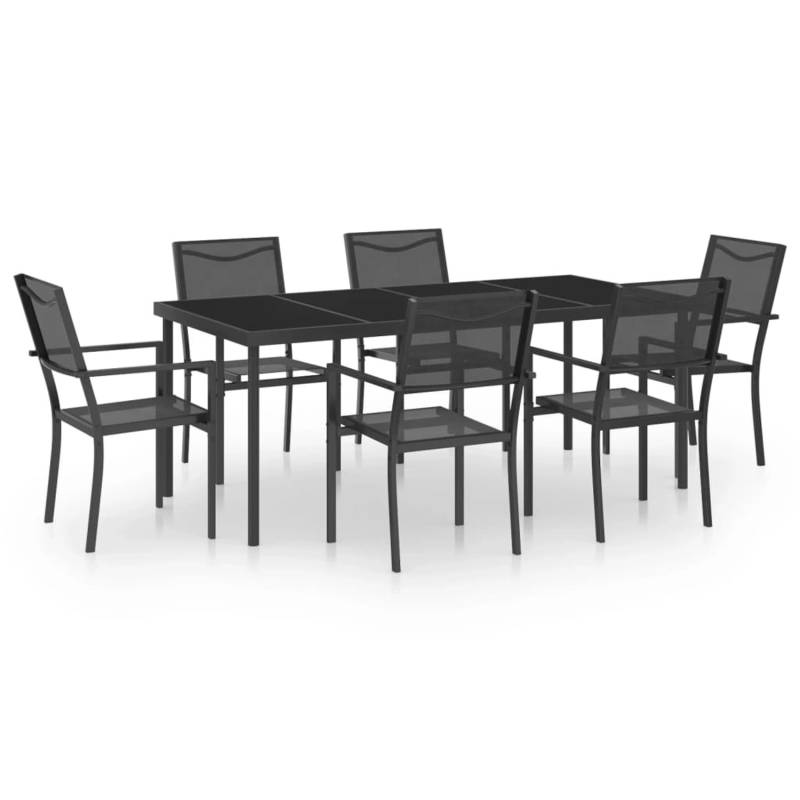 vidaXL 7-tlg Garten-Essgruppe Stahl Modell 3 von VIDAXL