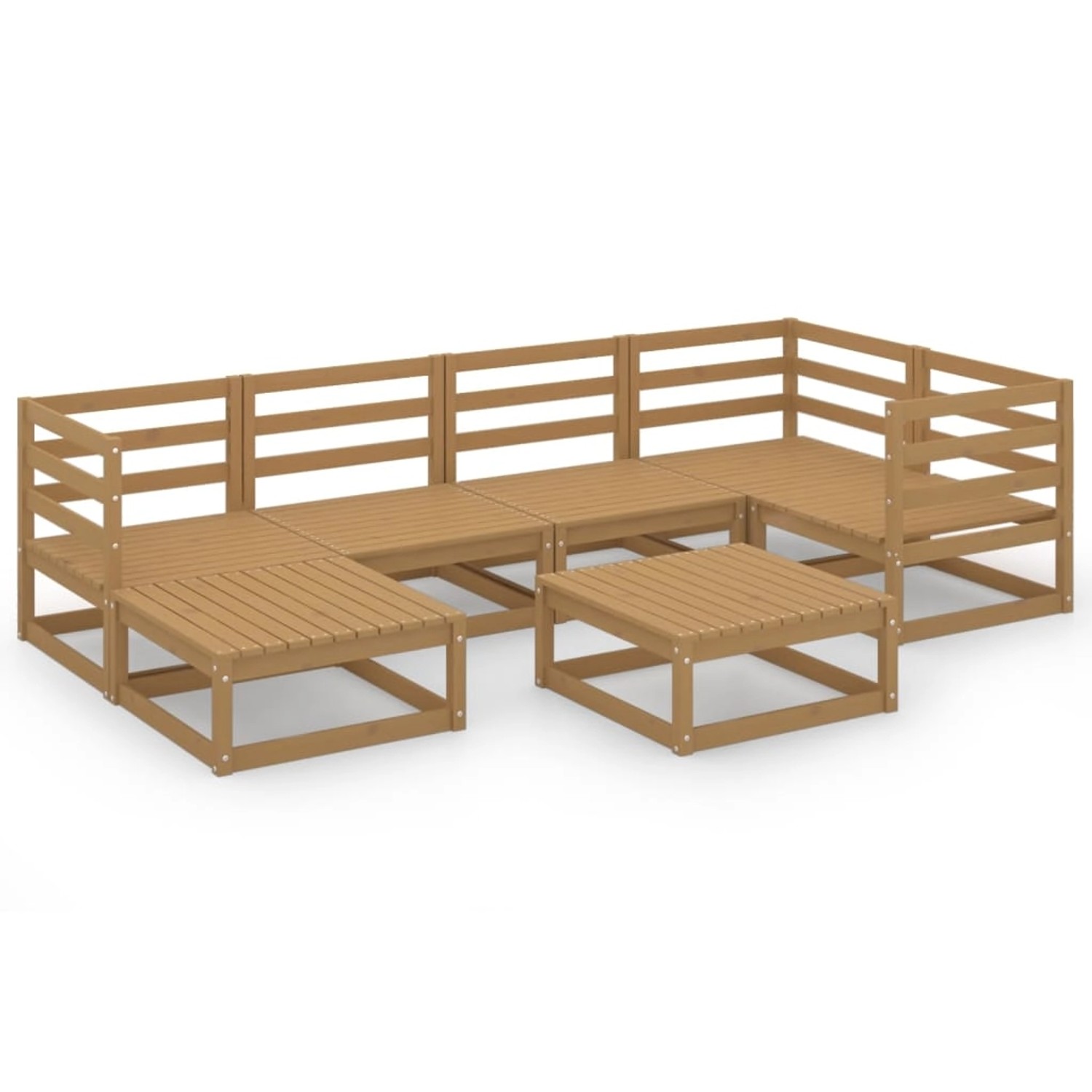 vidaXL 7-tlg Garten-Lounge-Set Honigbraun Massivholz Kiefer Modell 4 vidaXL 7-tlg Garten-Lounge-Set Honigbraun Massivholz Kiefer Modell 4 von VIDAXL